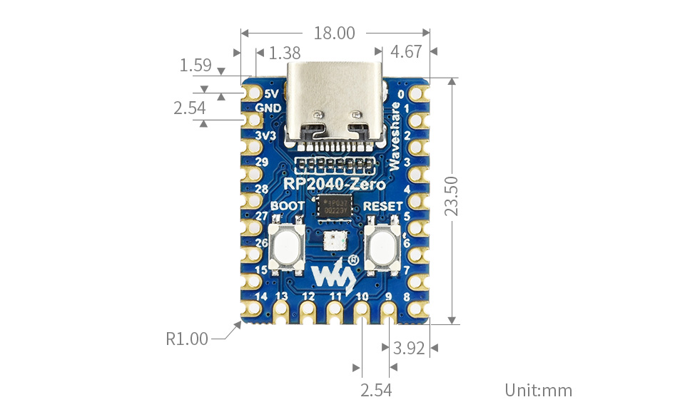 RP2040-Zero foto